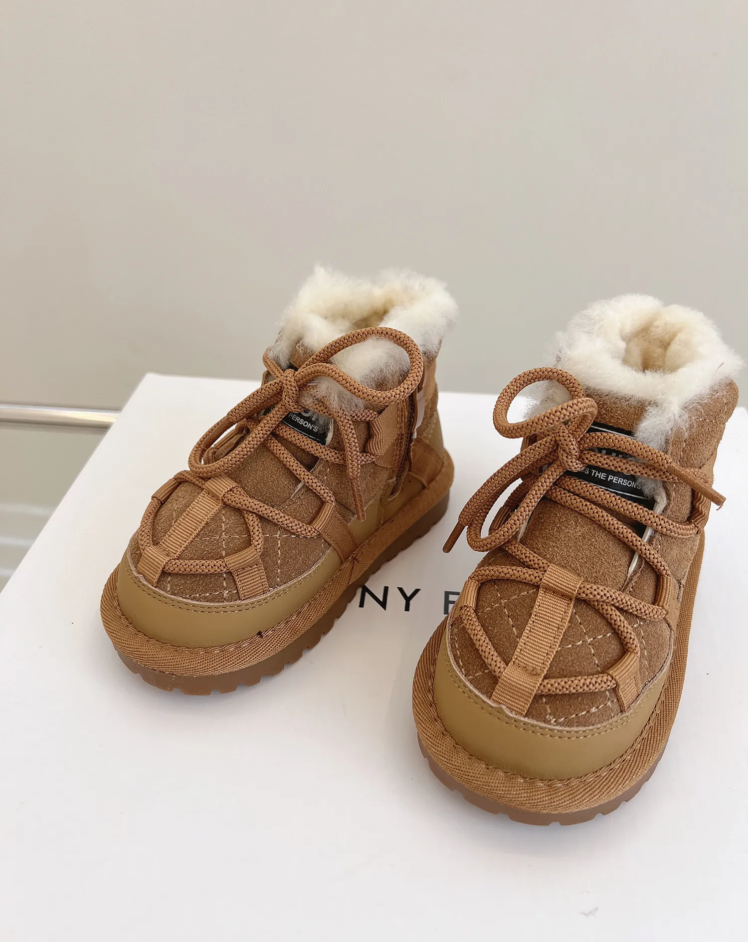 Winter Kids Children Snow Warm Plush Toddler Boys Shoes Non-slip Fashion Kidsnest Baby Girls Boots 1-6 Years Size US_desvips.com