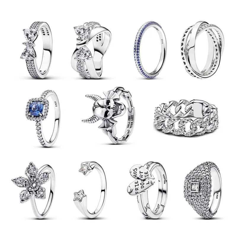 Anéis de esqueleto com corrente cubana clássica e autêntica, com estampa de pavê, caveira, para mulheres e homens, prata esterlina, natal, zircônia cúbica, dia, casamento, aniversário_voghion.com