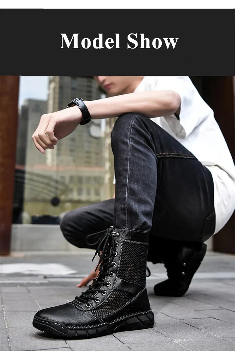 Bottines d'été en maille pour femme, chaussures montantes, respirantes, roses, tendance, décontractées, grande taille 48, 250530_voghion.com