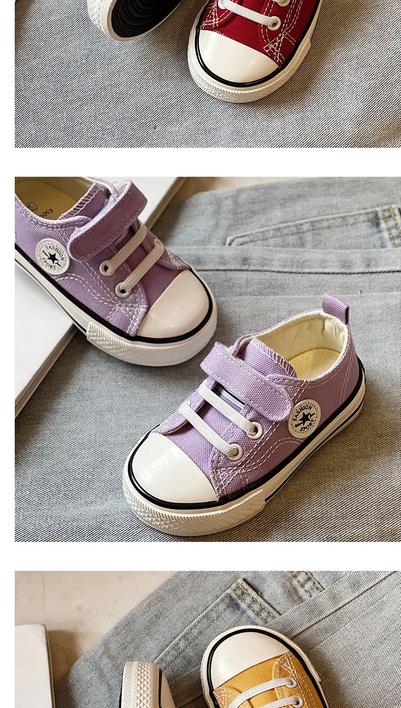 Pantofi sport antiderapanți pentru copii, din pânză, respirabili, casual, pentru băieți și fete, cu șireturi, cu fund moale, pentru curse, mărimi 20 - 37_voghion.com