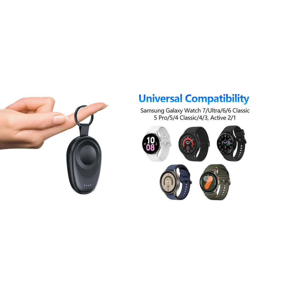 NEWDERY Magnetic Keychain Charger For Samsung Galaxy Watch 7/Ultra/6/6 Classic/5 Pro/4/3,Active2/1 Portable Wireless_voghion.com