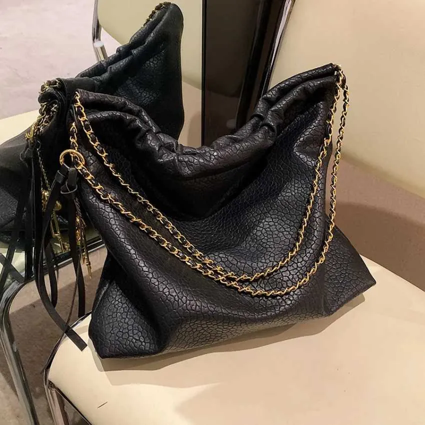 Borsa a tracolla da donna, borsa a mano con catena dorata, borsa a tracolla per ragazze, tasca da ufficio, grande capacità_voghion.com
