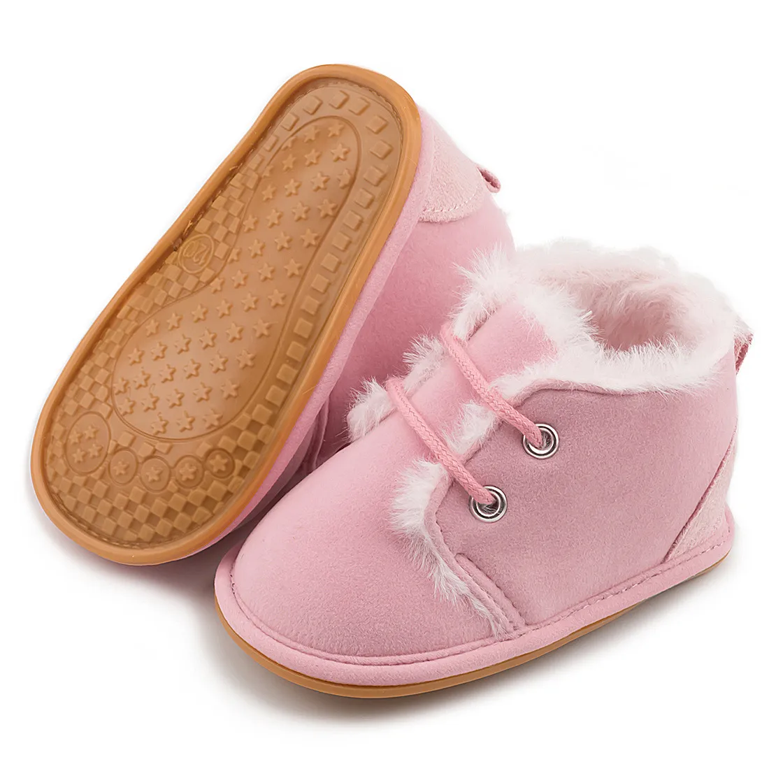 Botines de nieve de invierno para bebé, cálidos y esponjosos, Happysteps, botas para niño y niña, suela de goma, antideslizantes, suaves, para recién nacidos_voghion.com