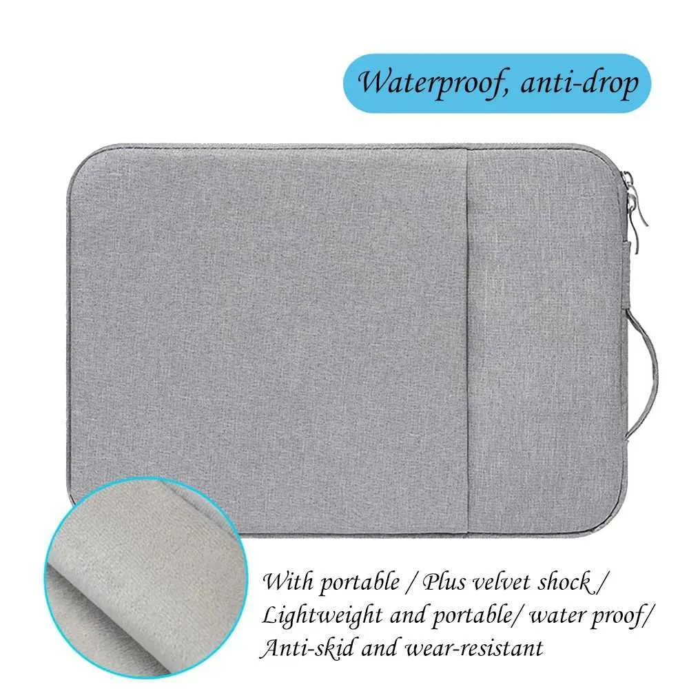 Laptop Sleeve 13.3 13.5 14 15.6 16with Handle Pocket Briefcase Waterproof HandBag Case for HP 11.6 12.5 FundaC24111_voghion.com