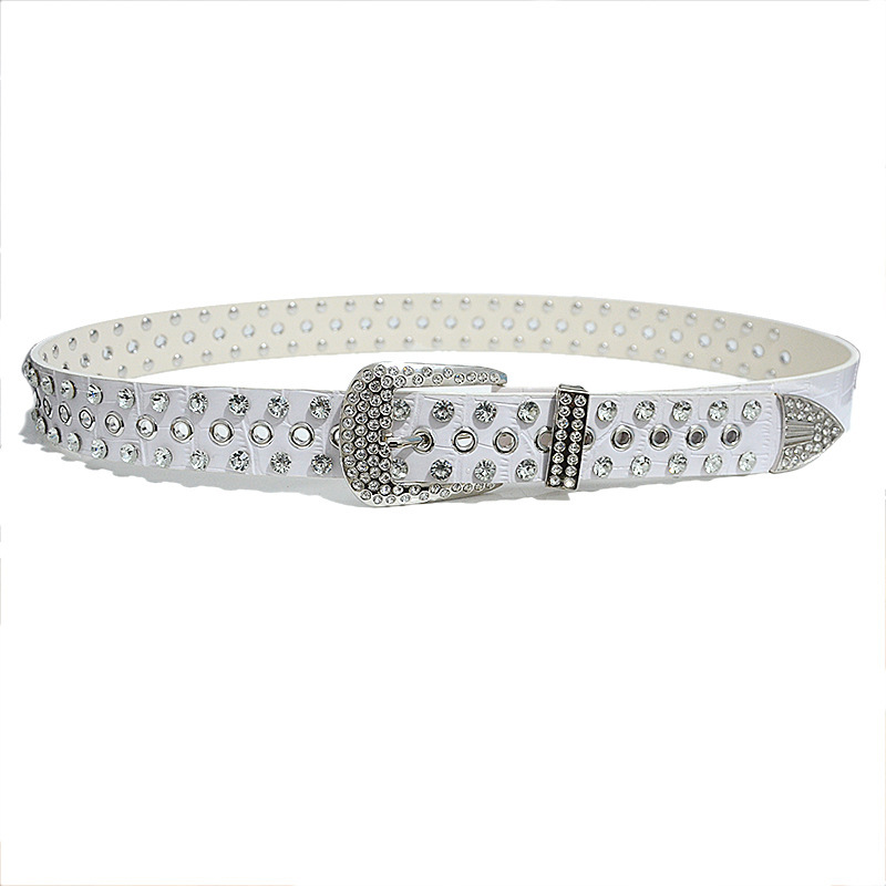 Breiter Strassgürtel Für Damen Modische Kristall Taillenkette_voghion.com