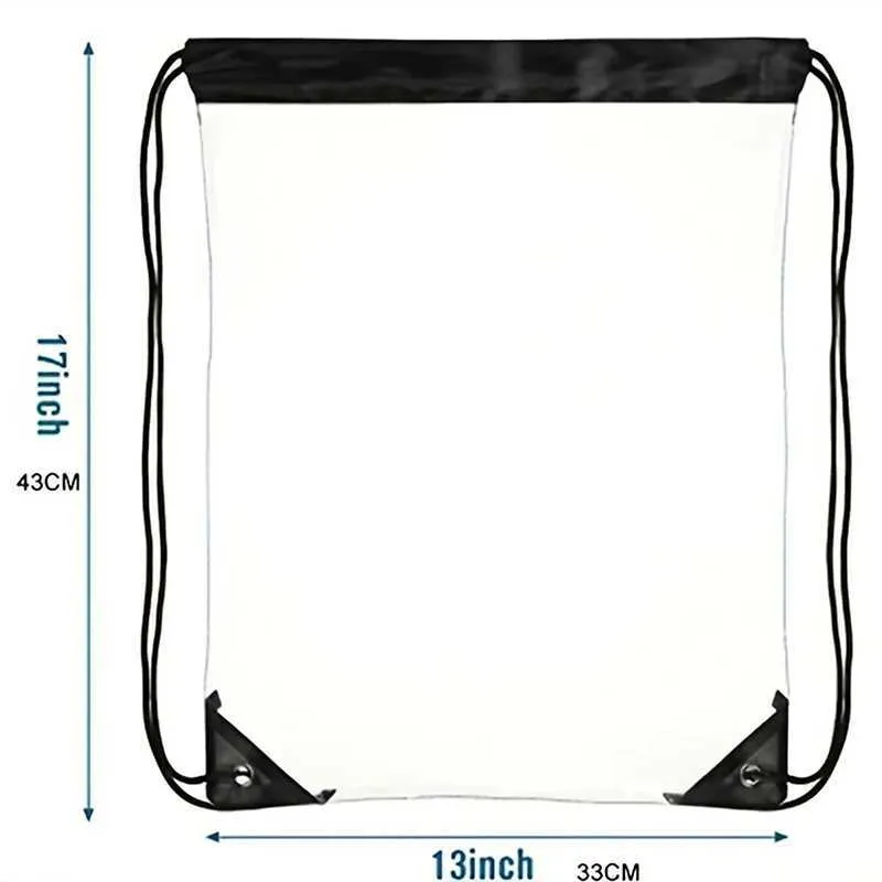 New Transparent Drawstring Backpack Fruit storage Tote Gym Bag Sport Pack Unisex Large Capacity Lightweight Beach_voghion.com