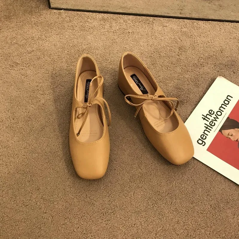 Mary Jane scarpe da ballo comode e casual con punta tonda e bordo scorrevole da donna, morbide e morbide, 240904_voghion.com