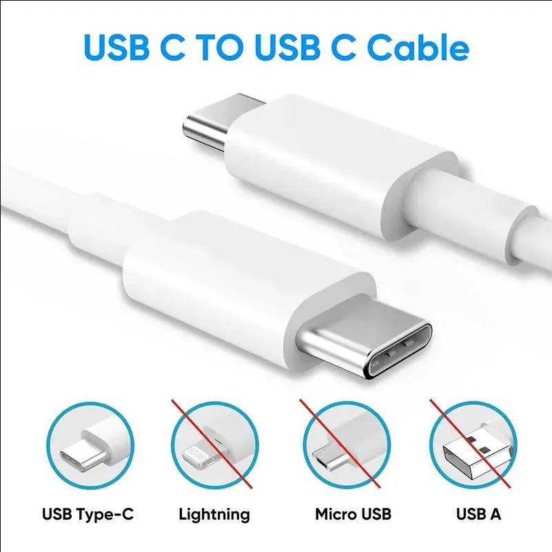 12W 20W USB C Kabel PD Schnelle Ladekabel 1m 3ft Schnelle 3A Typ-C Kabel Für für Samsung LG Huawei Android Telefone Aufladen_voghion.com