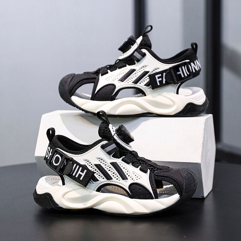 Boys' 2024 summer new children's sports sandals boys non-slip beach shoes_voghion.com