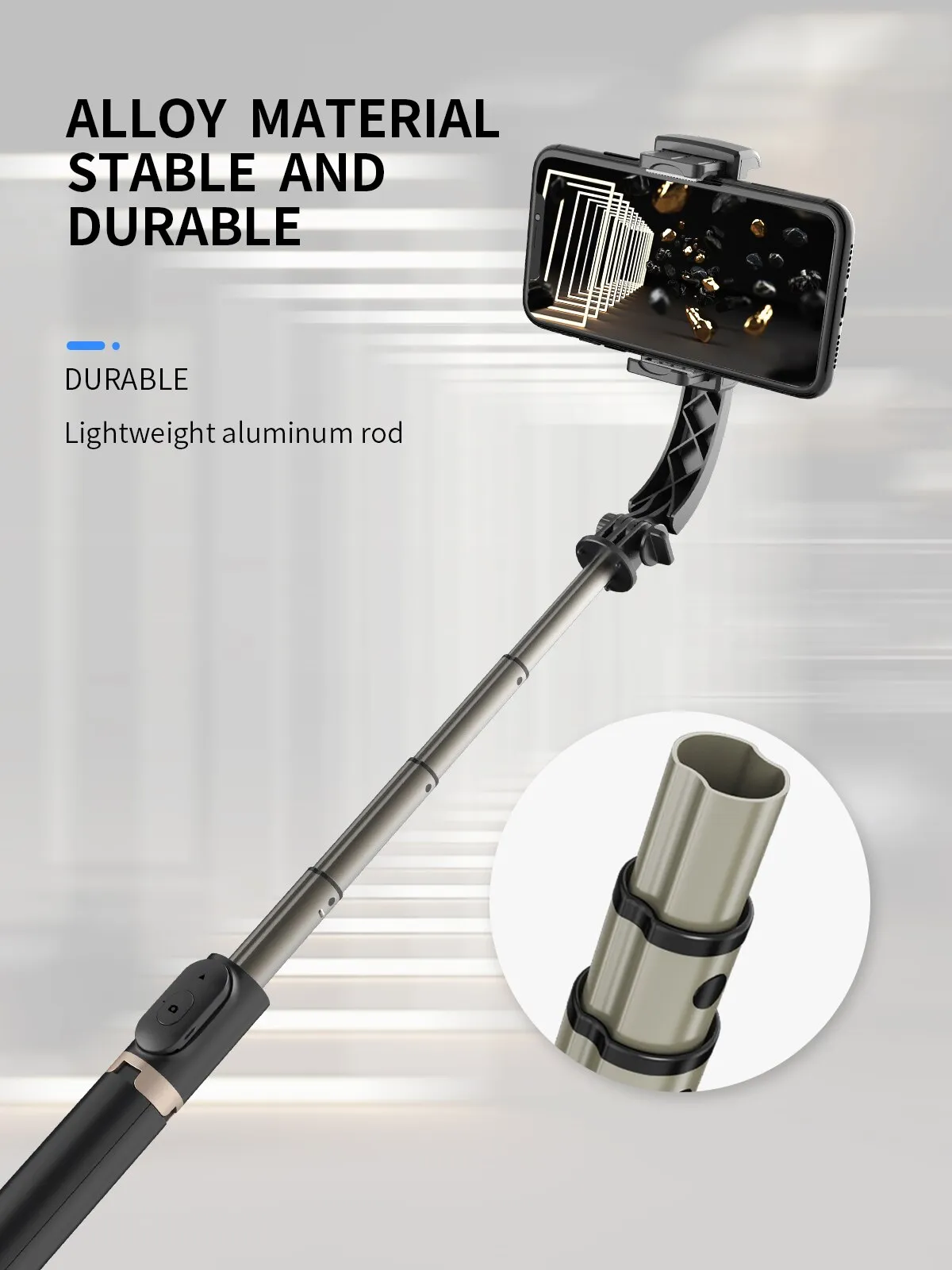 Mobile Video Anti Shaking Vlog Uniaxial Stabilizer Live Bluetooth Selfie Stick Tripod Horizontal And Vertical Shooting_voghion.com