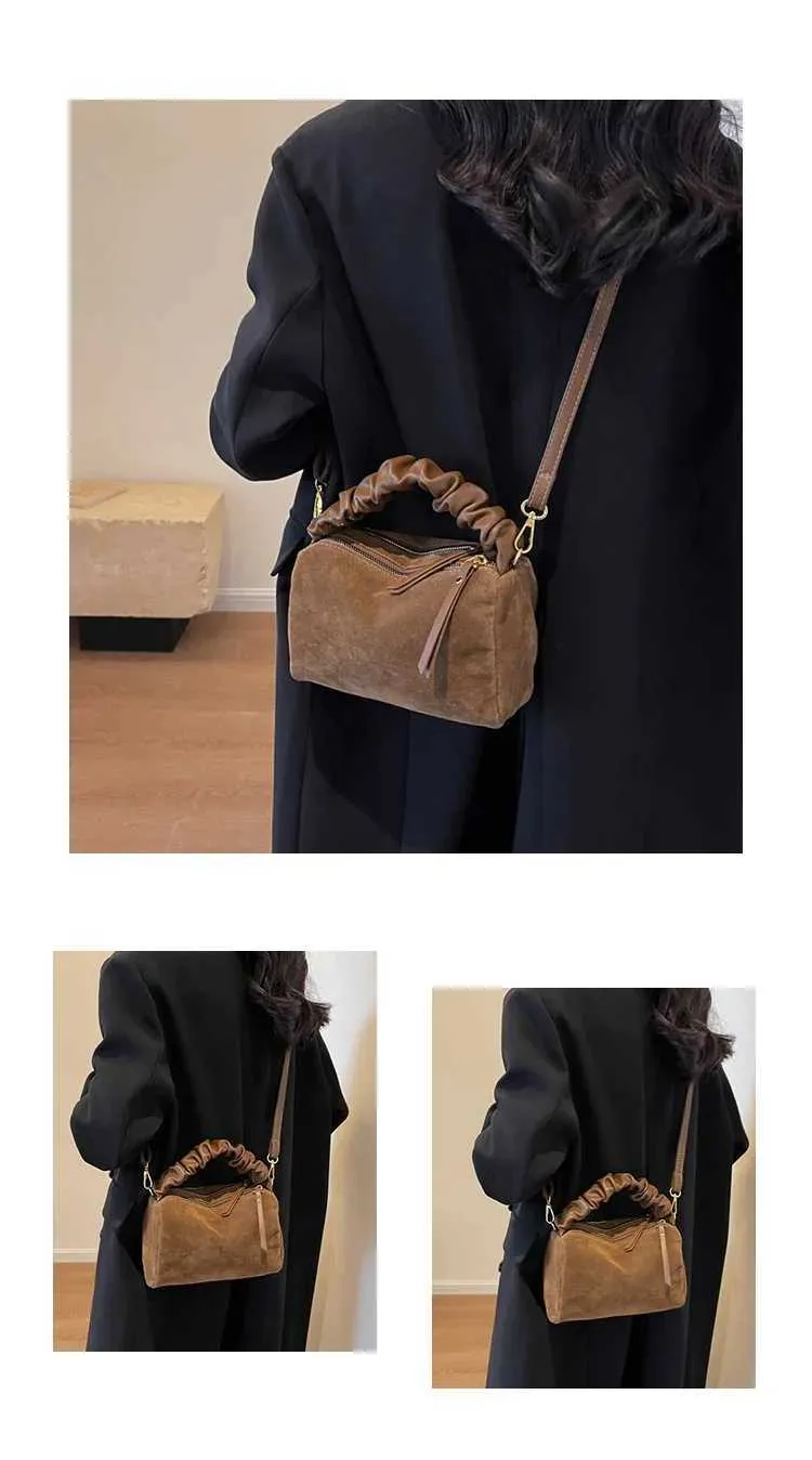 Modieuze schoudertas en crossbody tas met plooi voor dames_voghion.com