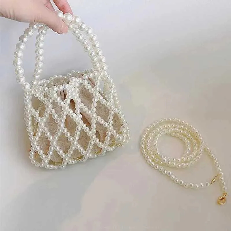 Borsa a mano retrò con perline e borsa a tracolla per donna_voghion.com