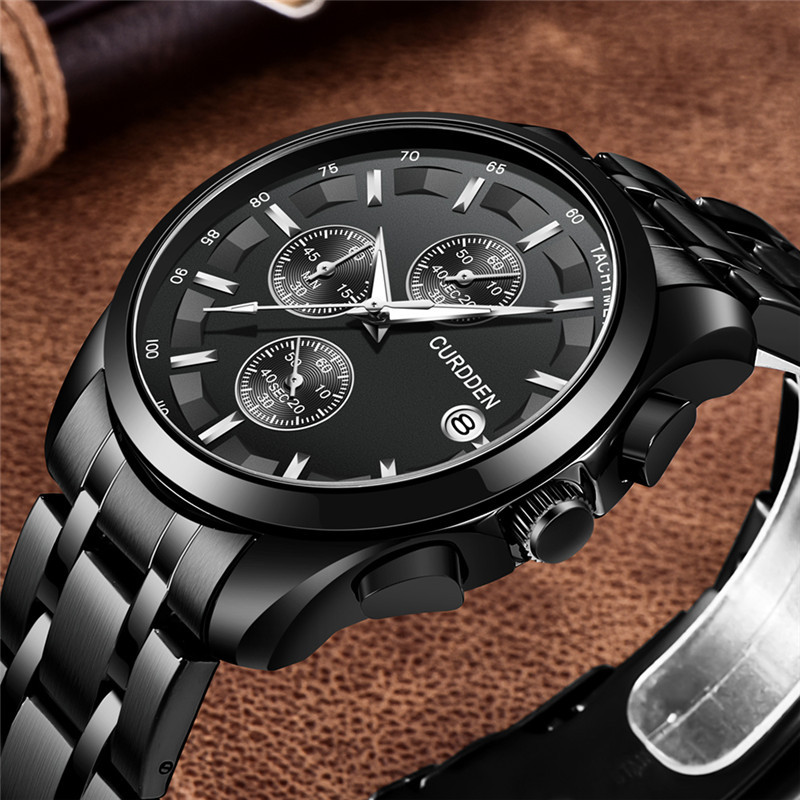 CURDDEN Muški jednostavni kvarcni satovi s datumom i datumom_voghion.com