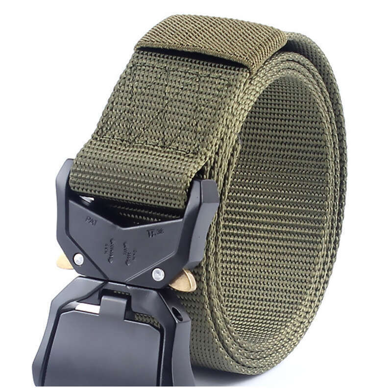 New Aluminum Cobra Quick Open Tactical Men's Casual Canvas Multifunction Belt_voghion.com