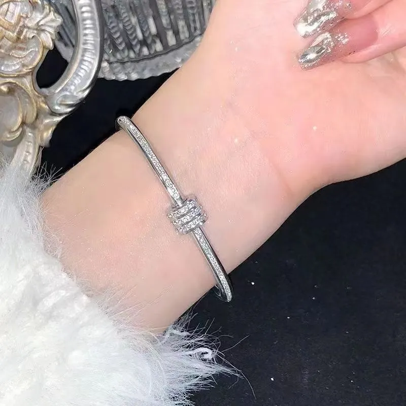 gold Bangle Bracelets For Women Daughter Mom Sier Tennis Indian Fashion Unisex Jewelry Designer Women Jewlery Party_voghion.com