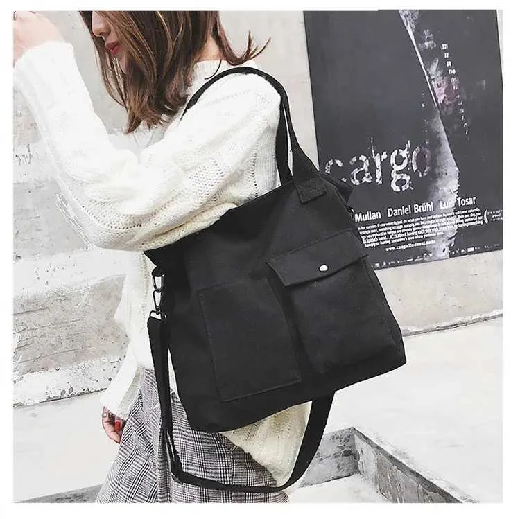 Sac à main étudiant Fi sail Shoder grande capacité couleur unie shopping décontracté Fem sac en forme de croix 2024 Y241109_voghion.com