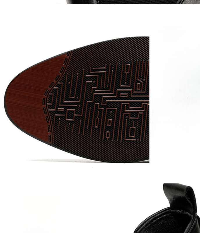 2025 Herren High Top Schlichte Luxus Casual Business Formale Lederstiefel mit spitzer Spitze_voghion.com