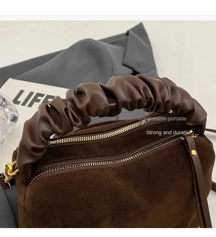 Modieuze schoudertas en crossbody tas met plooi voor dames_voghion.com