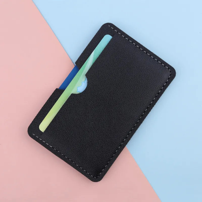 Portafoglio da uomo in pelle PU, ultra sottile, con 3 scomparti, per carte di credito, monete e carte di credito._voghion.com