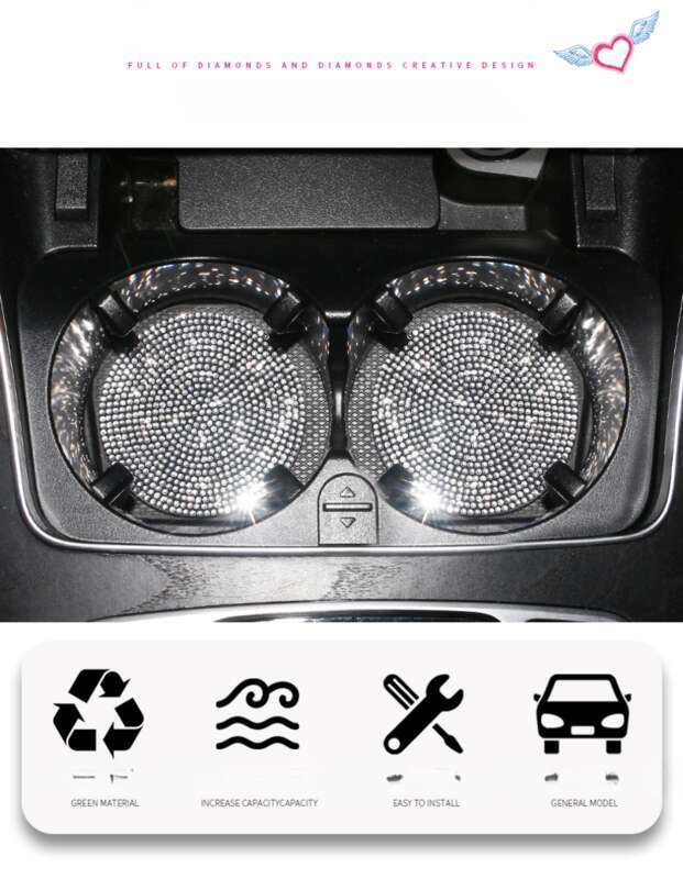 Covoraș auto din cauciuc moale, model diamantat, montat pe mașină, universal pentru modele de vehicule_voghion.com