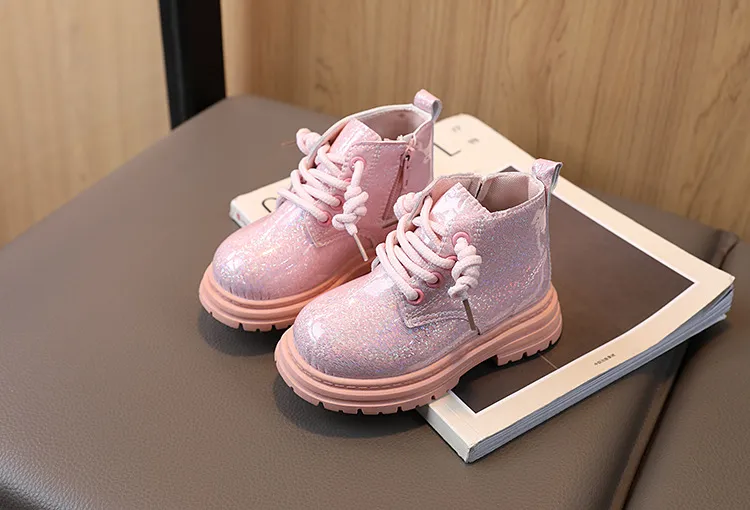 Botas de neve infantis com plataforma para meninos e meninas_voghion.com