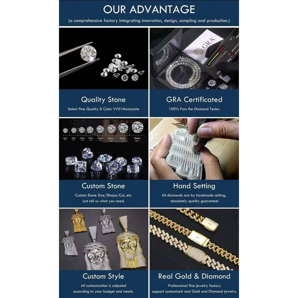 Exclusive Customization Moissanite Teeth Grillz Iced Out Hop Sier Decorative Braces Real Dia Bg Tooth Grills For Men_voghion.com
