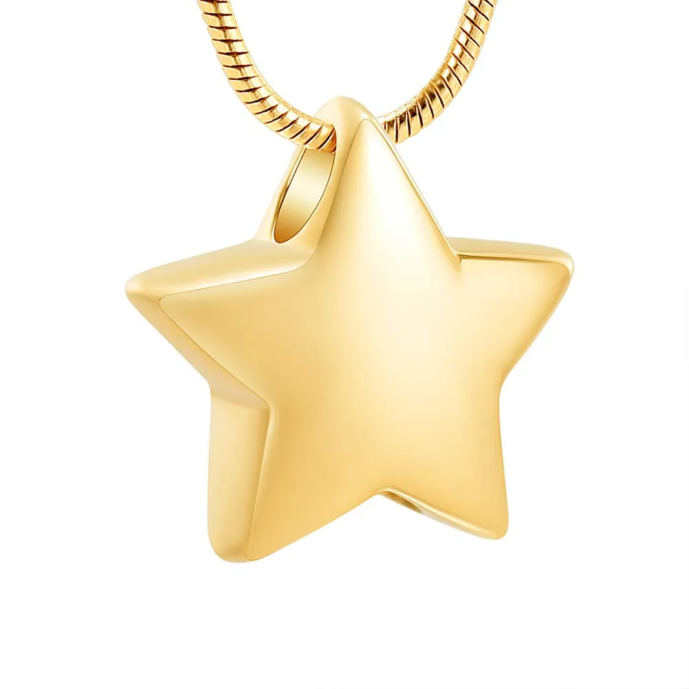 Catene Ciondolo a forma di piccola stella Gioielli per cremazione Urna Ciondolo Ceneri Medaglioni commemorativi Collana ricordo Per donna Uomo_voghion.com