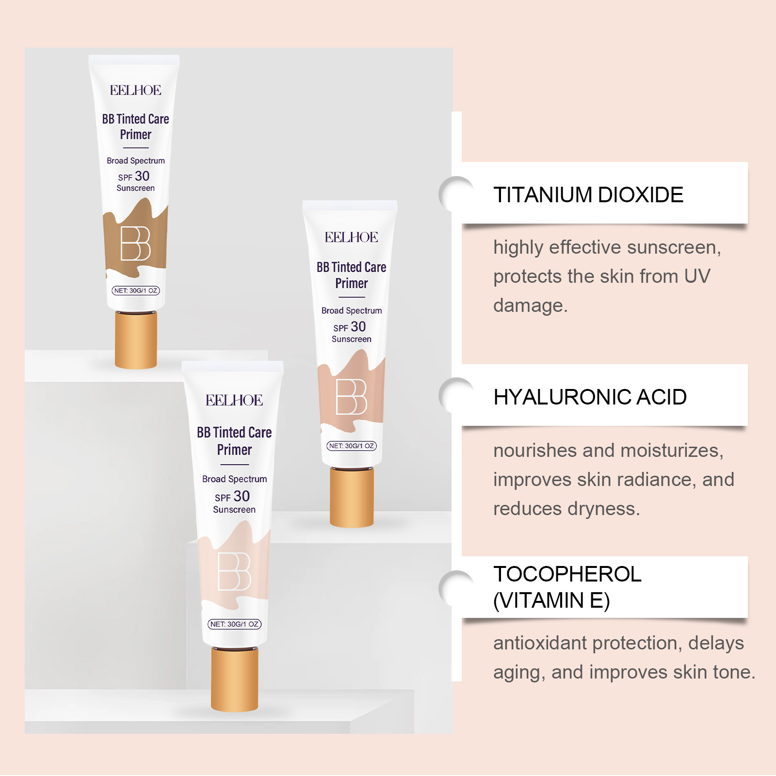 Bb Tinted Care Primer Moisturising Protective Foundation Cream_voghion.com