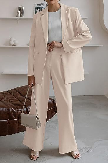 Professional Pant Suit For Women Elegant Office Trouser Set_voghion.com