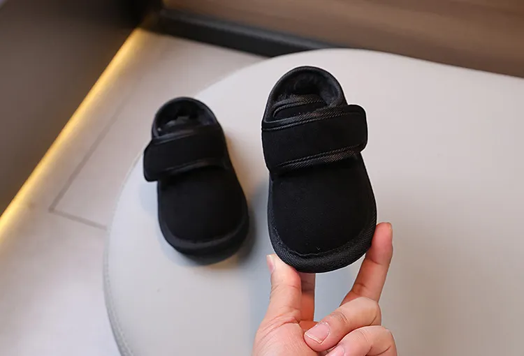Zapatos de invierno para bebé, de felpa, cálidos y abrigados, antideslizantes, de moda, tallas 15-19, 2024_voghion.com