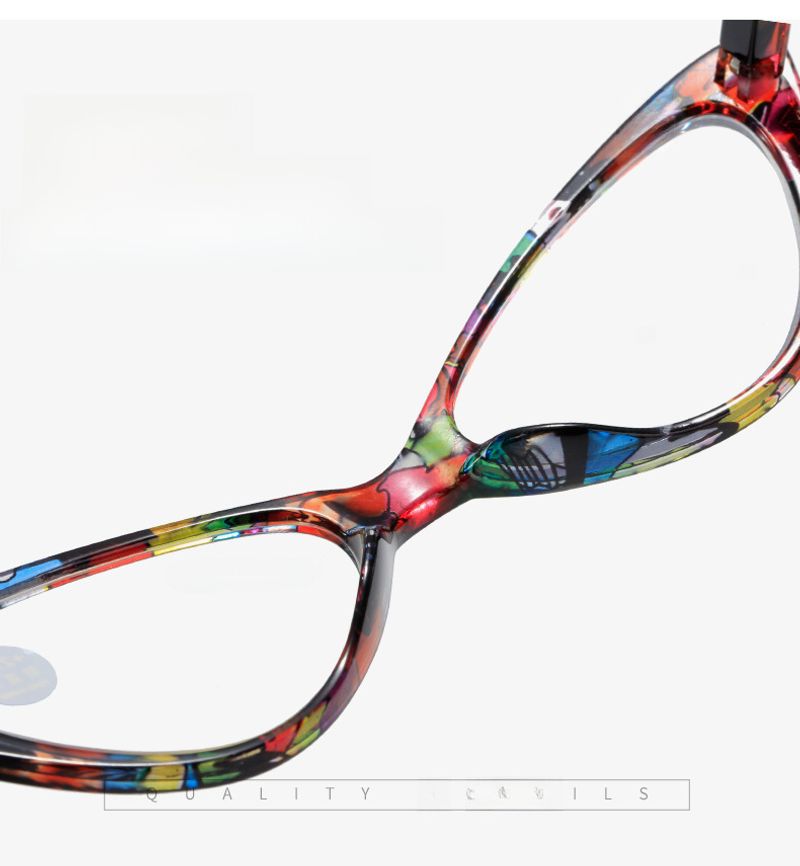 Kaiya Anti-blue Printed New Fashion Trend Women's Old Light Mirror Frame Manufacturers Wholesale Reading Glasses_voghion.com