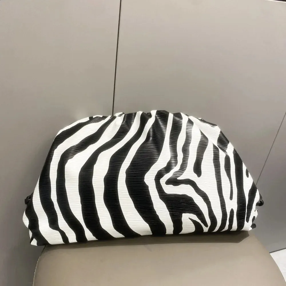 Zebra soft cloud handtas set dames clutch schoudertas_voghion.com