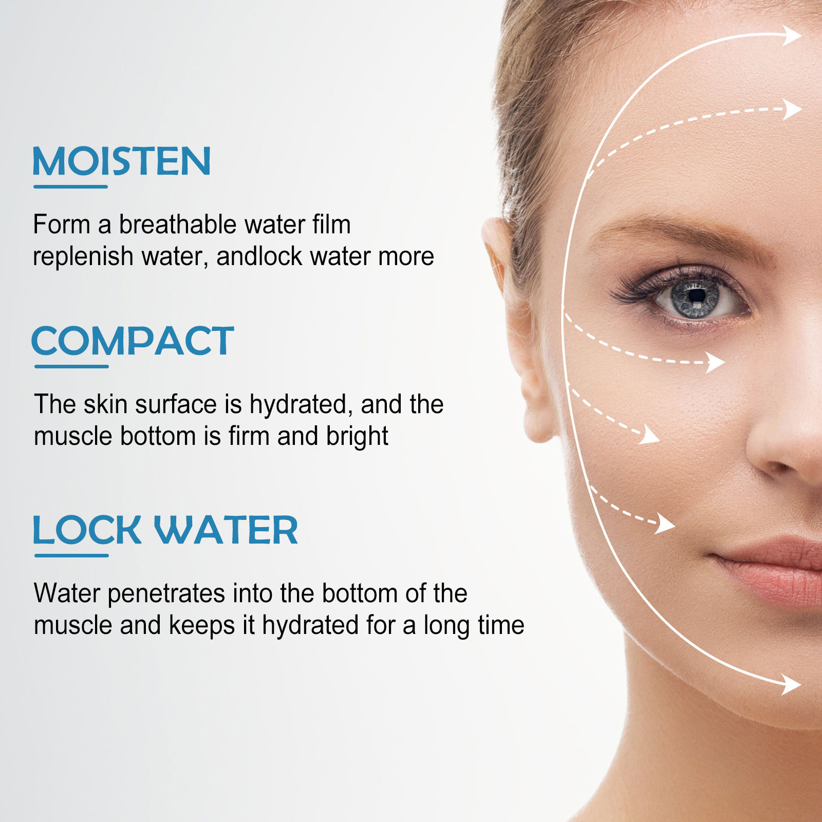 Jayswing Ansiktsbehandling för att försvaga fina linjer stramar upp ansiktshuden, återfuktar, motverkar rynkor och gör essensen ljusare_voghion.com