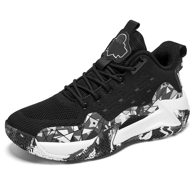 Hrrn flignd gwbt Basktball-Sommr-High-Top-Sportschuh, trndig Msh-Camouflag-Trainingsschuh für_voghion.com