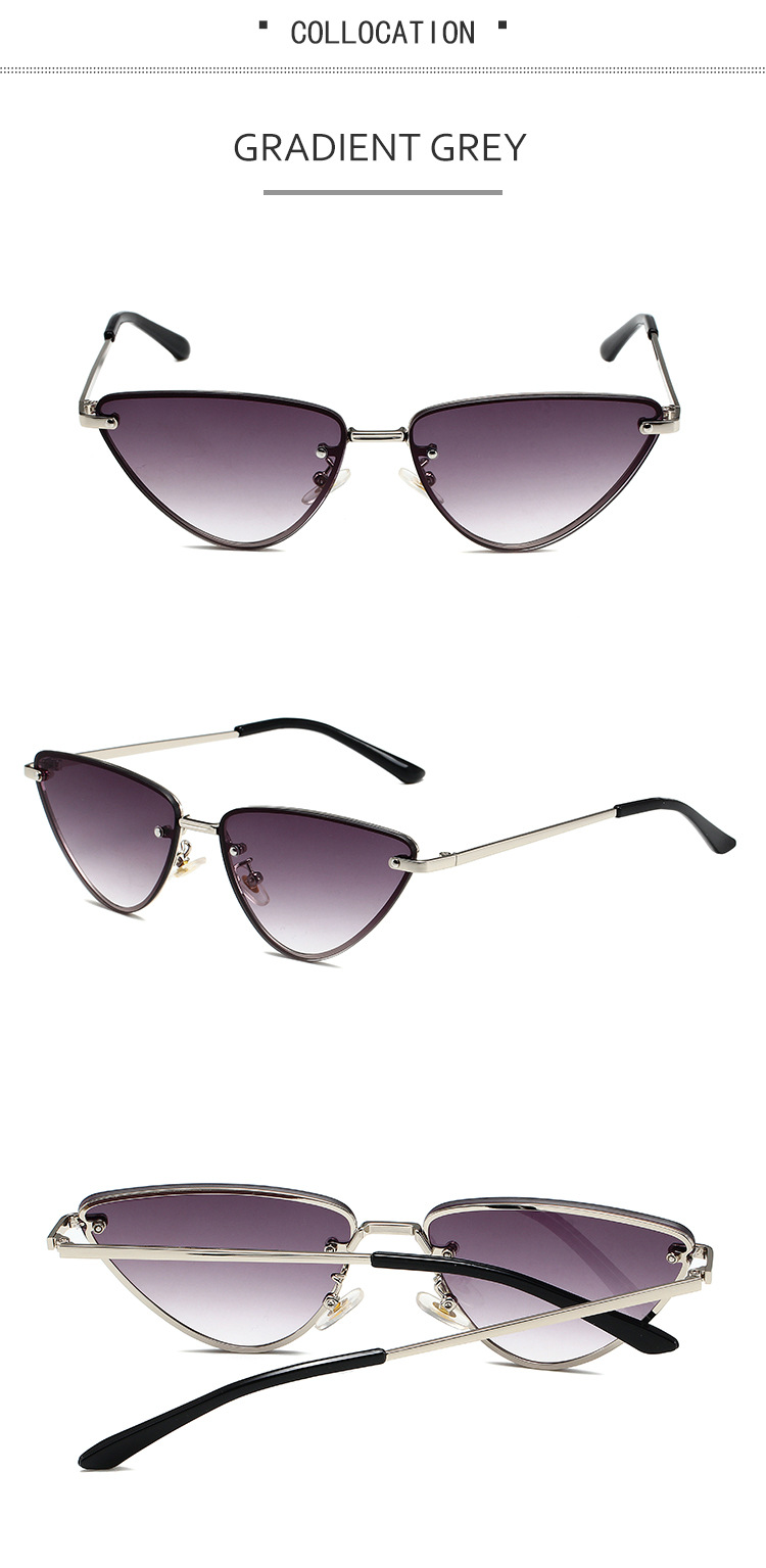 2023 Cat Eye Metal Instagram Street Photo Trendy Sunglasses_voghion.com