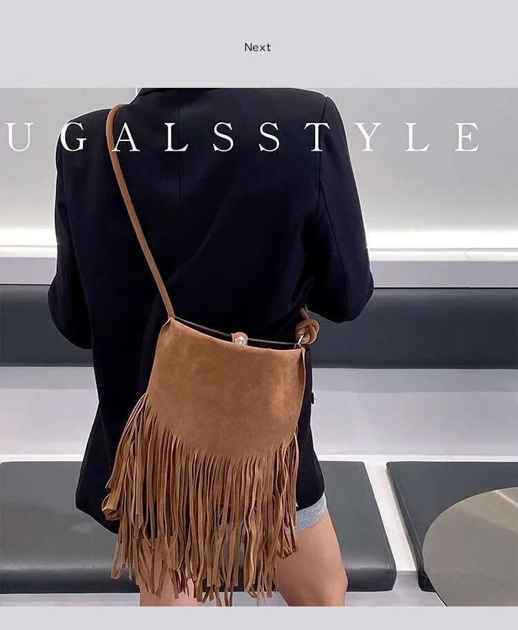 Herbst Winter Veet Eimer Mode Quaste Große Kapazität Damen Handtasche Dame Geldbörse Schulter Messenger Casual Bag_voghion.com