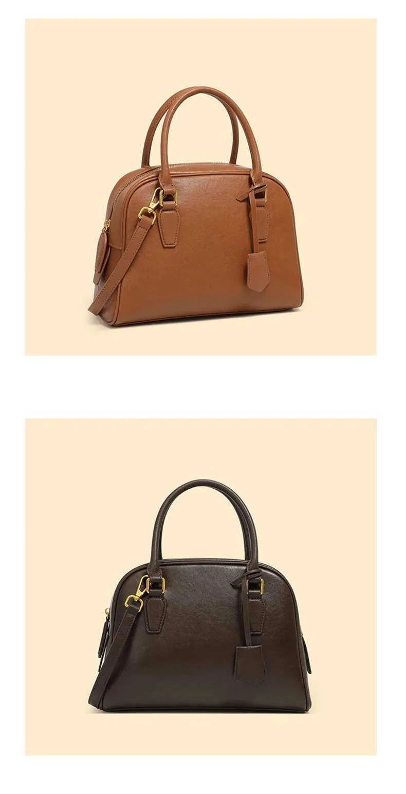 Echtes Leder Tote Handtasche Für Damen Designer Schultertasche_voghion.com