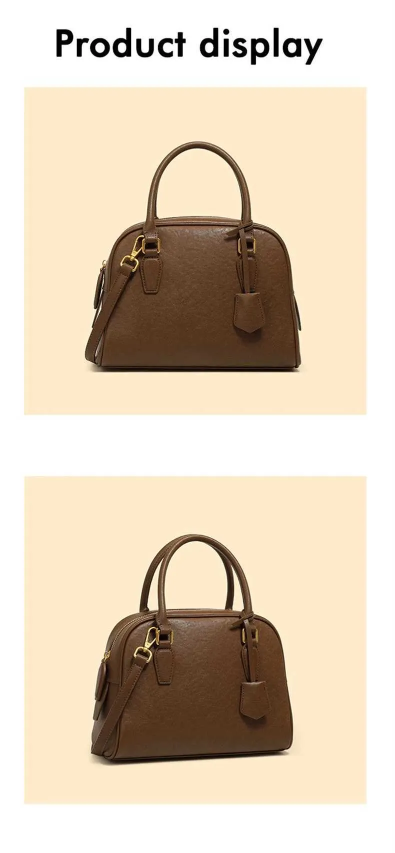 Echtes Leder Tote Handtasche Für Damen Designer Schultertasche_voghion.com