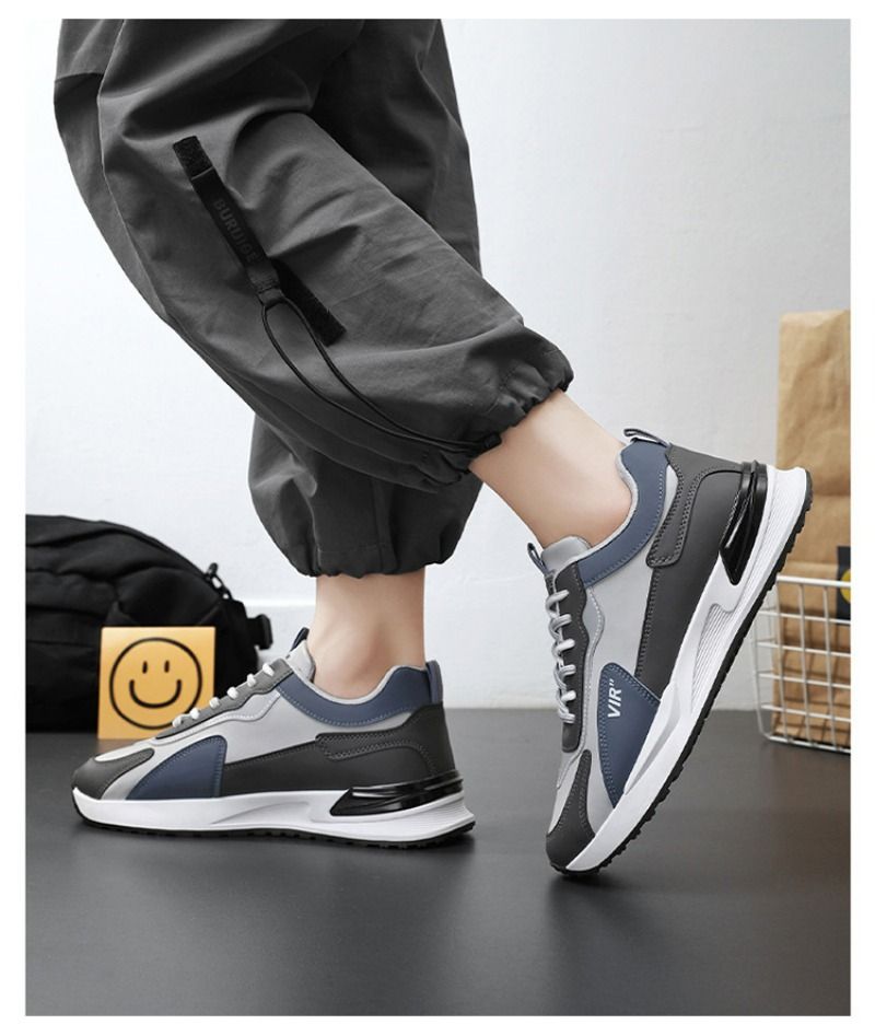Baskets casual homme blanches plateforme outdoor confortables_voghion.com
