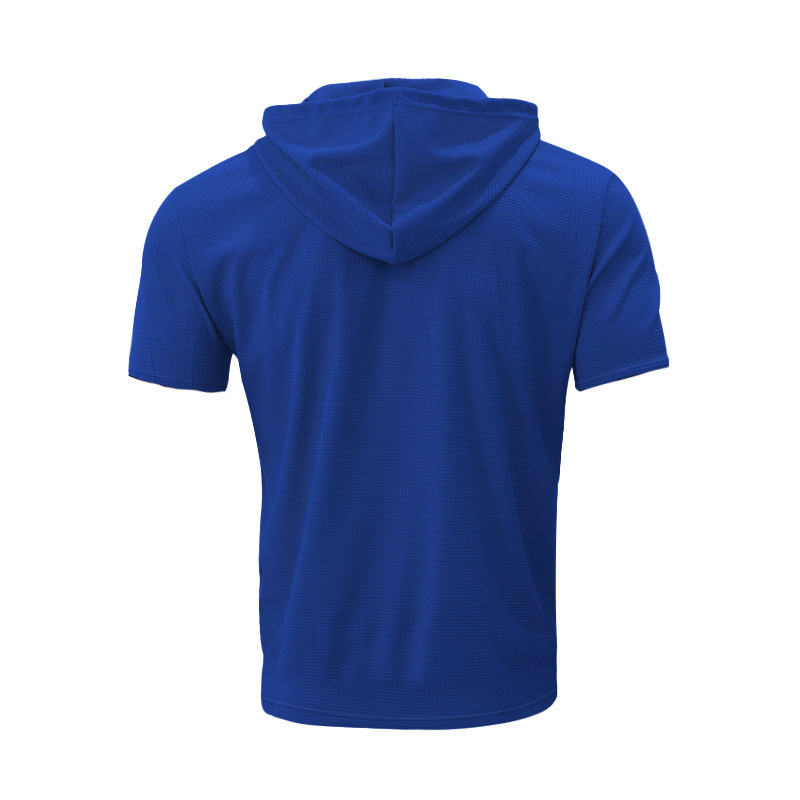 2024 New Summer Short Sleeved T-shirt Men's Hooded Top American Henry Shirt_voghion.com
