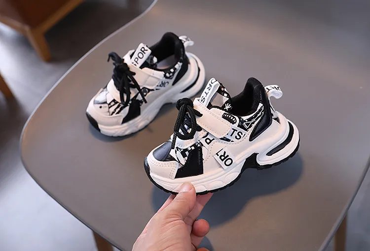Pantofi sport pentru copii la modă, pentru băieți și fete, confortabili, cu imprimeu grafic amuzant, antiderapanți, școală, casual, mers pe jos_voghion.com