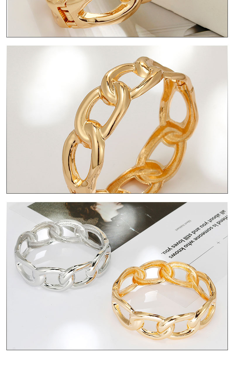 European and American Popular New Color Preserving Bracelet Women's Chain Open Bracelet Personalized Small and Unique Bracelet_voghion.com