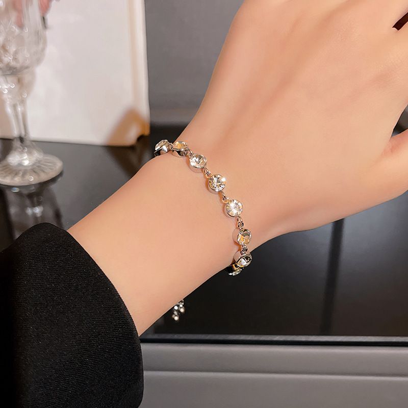 Koean Peal Female Instagam Style, High End, Small And Popula Titanium Steel Bacelet, Couple Handsting,_voghion.com