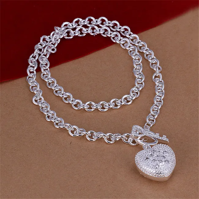 Cucchiai in argento sterling di alta qualità con cuore di pietra, set di gioielli intarsiati DFMSS025, nuovi di zecca, direttamente dalla fabbrica._voghion.com