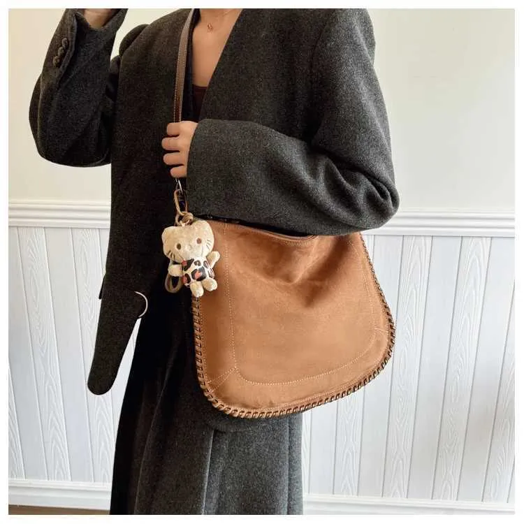 Leopard Print Shoulder Bag For Women Versatile Casual Daily Handbag_voghion.com