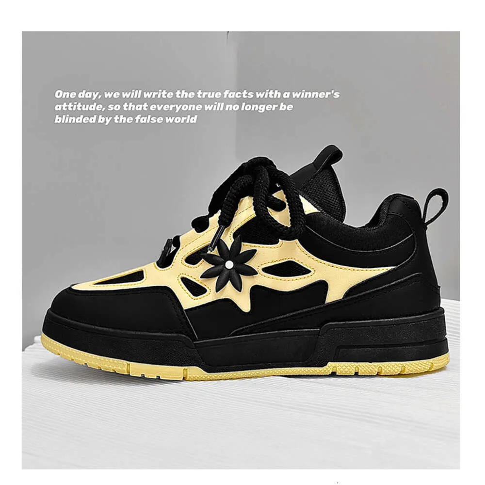 2024 Spring Korean Edition Bread Student Leisure Hot New Board Men's Niche Trendy Skateboarding Shoes_desvips.com