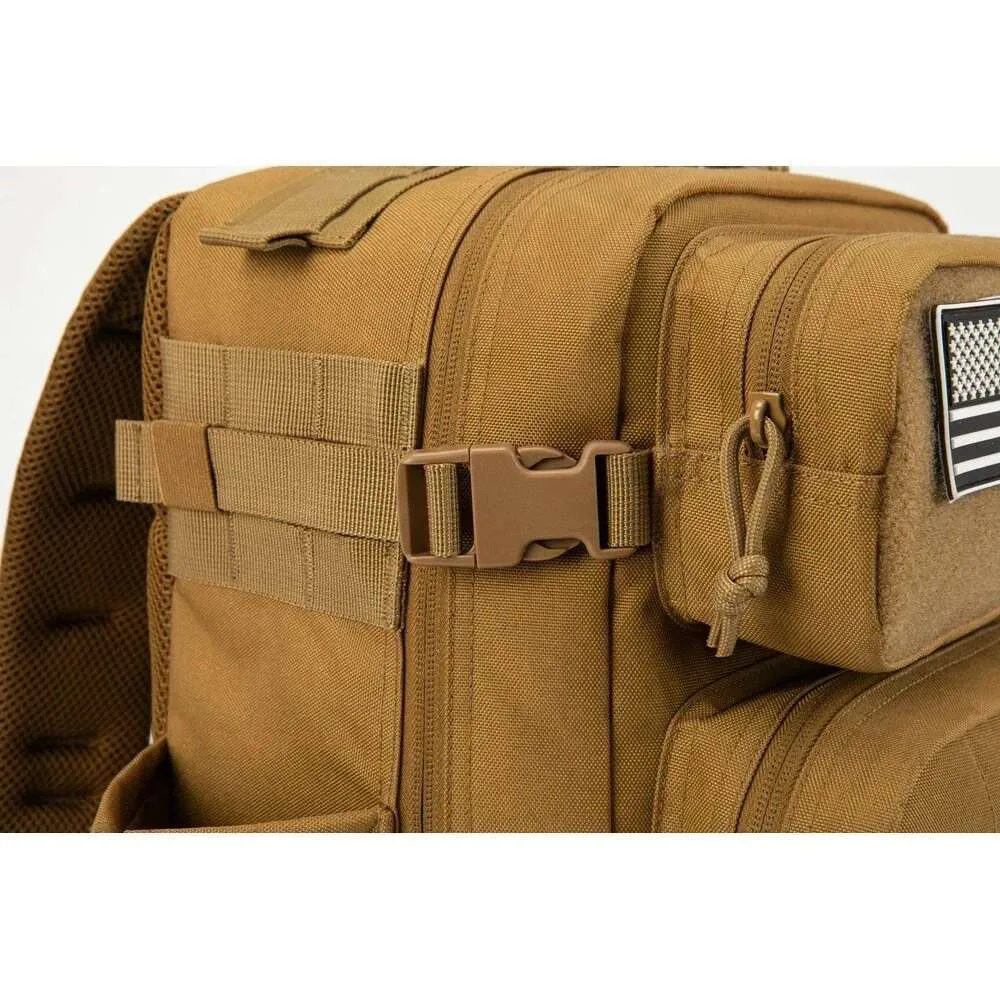 Zaino tattico da 25L/45L per donna/uomo, per sopravvivenza all'aperto, con taglio laser, Molle, per escursionismo, scuola, palestra, zaino con doppia tazza_voghion.com
