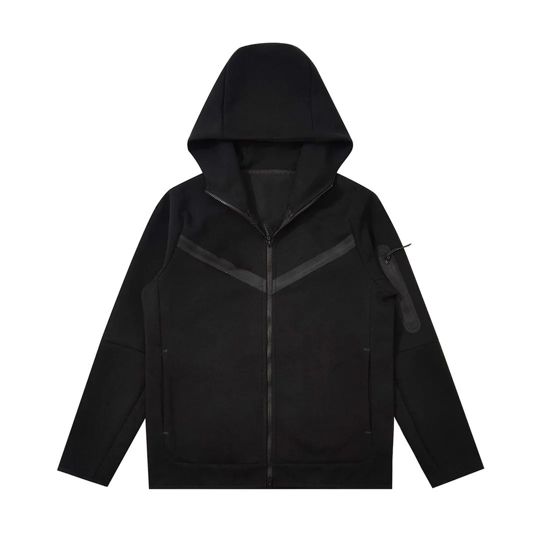 2024 Tech Fleece Hoodies Full Zip Hood Sport Männer Frau Designer Trainingsanzug Hosen Hoodie Klassisch Schwarz Grau Mode Lose_voghion.com