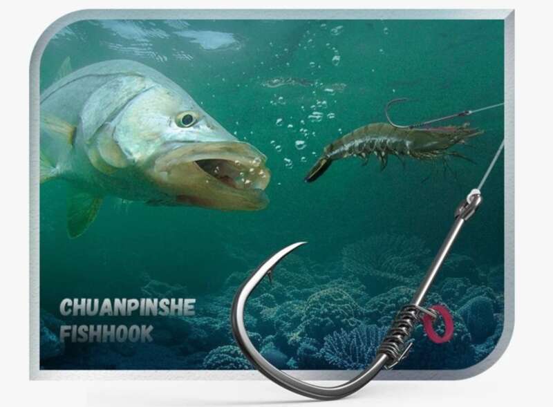 Shrimp Back Spring Hanging, Live Hook, Floating Shrimp Fishing Set, Tied Up, Finished Product, Lu Ya Rock Sea Fishing,_voghion.com