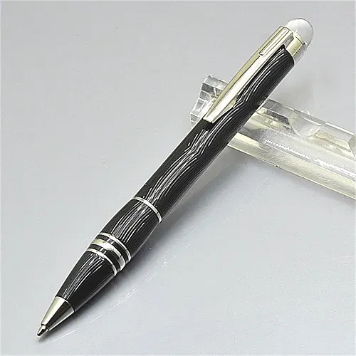 Luksus Monte sort harpiks og krystalstjerne top rollerball pen kuglepen kontor skole skrive fyldepenne med serienummer_voghion.com